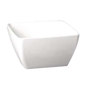 APS Pure Melamine White Square Mini Bowl - Each - GF132 - 1