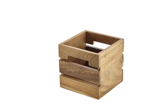 Genware Acacia Wood Box/ Riser 15cm - RSR-W1515 - 1