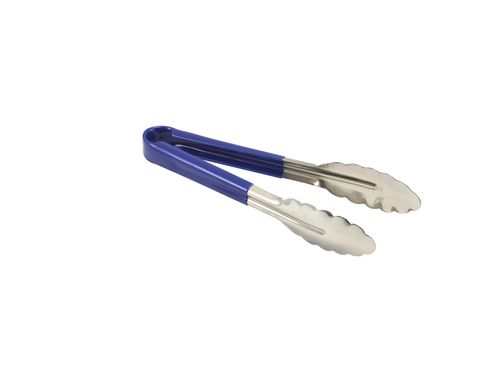 Genware Colour Coded S/St. Tong 23cm Blue - CCT23BL - 1