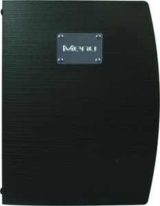 Rio A4 Menu Holder Black 4 Pages - MC-RCA4-BL - 1