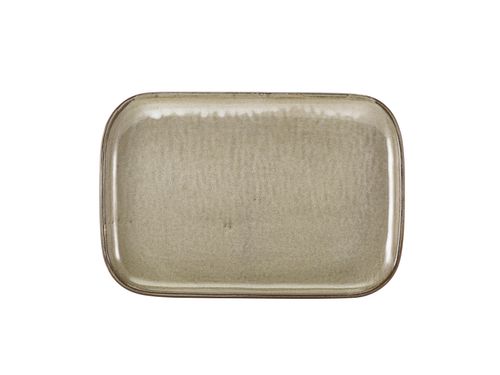 Terra Porcelain Grey Rectangular Plate 34.5 x 23.5cm (Pack of 6) - RP-PG34 - 1