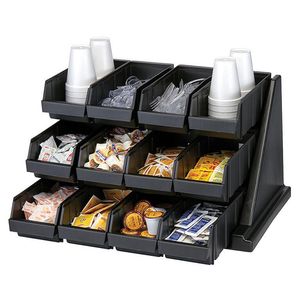 Cambro 12 Bin Versa Organiser Black - 1
