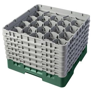 Cambro H320mm Green 20 Compartment Camrack - 1
