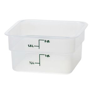 Cambro 1.9L Translucent CamSquare - 1