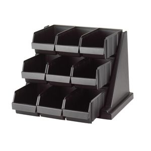 Cambro 9 Bin Versa Organiser Black - 3
