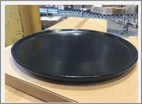 Luna Stoneware Black Pizza Plate 33cm/ 13 (Pack of 3) - B758042 - 3