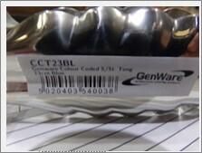 Genware Colour Coded S/St. Tong 23cm Blue - CCT23BL - 8