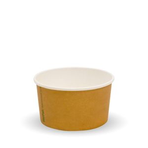 BioPak 90ml/3oz Kraft PLA-Lined Ice Cream BioCups | FSC™ Certified (Pack of 1,000) - BB-BIC-3-UK - 1