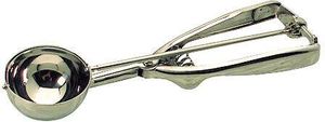 Heavy Duty Stainless Steel Ice Cream Scoop With Trigger 16 Portions Per Litre - 11596-02 - 1