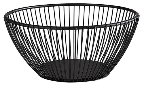Black Metal Wire Bread Basket Ø 17.5cm - 061734 - 1