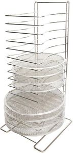 Pizza Tray Rack Stainless Steel 15 Shelves Up To 40cm - 845012 - 1