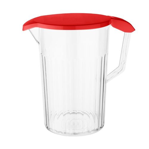 Olympia Kristallon Polypropylene Lid for 900ml Jugs Red - JE654 - 4