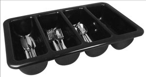 Sunnex Cutlery Tray - Black Plastic - CTRY-K - 1