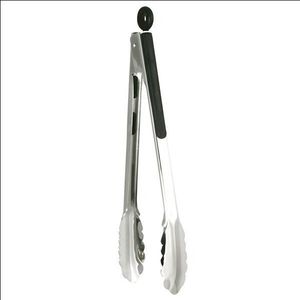 Tongs St St Black Handle 30Cm 12In - 98662 - 1