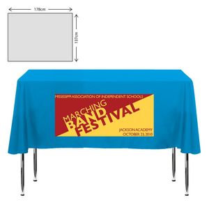 Custom Branded Premium Fabric Tablecloth - 138x178cm (4ft Table - Short Drop) - C1159 - 1