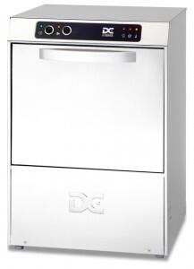 DC SD40AISD Standard Range 400mm Basket Commercial Dishwasher with Break Tank, Integral Softener & Drain Pump - 11 Plates - SD40AISD - 1