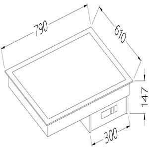 Diamond DI/VCX08-PWT Vitroceramic Element White 2 Gn 1/1 - DI-VCX08-PWT - 1