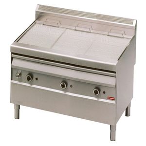 Diamond GV1219 Freestanding Steam Gas Griddle on Netrual Open cupboard - GV1219 - 1