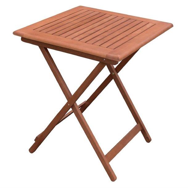 Bolero 600mm Square Wooden Folding Table - Case of 1 - GR399 - 1