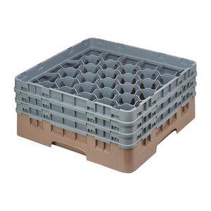 Cambro Camrack Beige 30 Compartments Max Glass Height 174mm - FD075  - 1