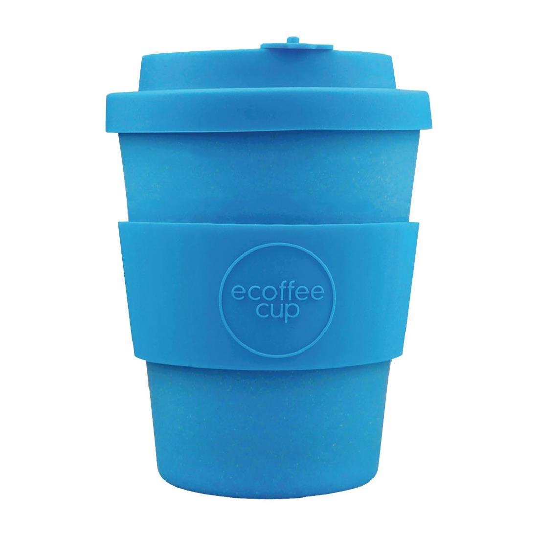 Ecoffee Cup Bamboo Reusable Coffee Cup Toroni Blue 12oz - DY485  - 1