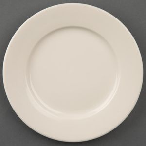 Olympia Ivory Wide Rimmed Plates 150mm (Pack of 12) - U118  - 1