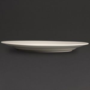 Olympia Ivory Wide Rimmed Plates 310mm (Pack of 6) - U123  - 3