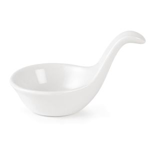Olympia Miniature Spoon Shape Dipping Bowls 57x 57mm (Pack of 12) - DK801  - 3