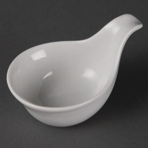 Olympia Miniature Spoon Shape Dipping Bowls 83x 62mm (Pack of 12) - DK803  - 3