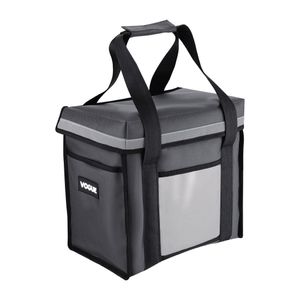 Vogue Insulated Top Loading Delivery Bag Grey 330x230x330mm - FR227  - 1