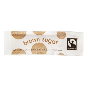 Vegware Compostable Fairtrade Brown Sugar Sticks (Pack of 1000) - GK101  - 1