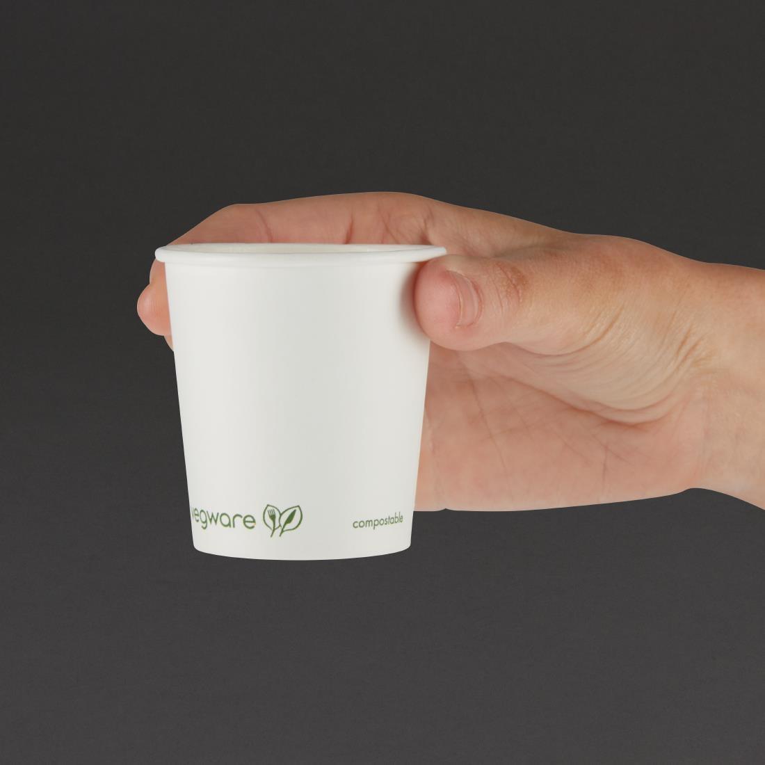 Vegware Compostable Espresso Cups Single Wall 114ml / 4oz (Pack of 1000) - GH028  - 3
