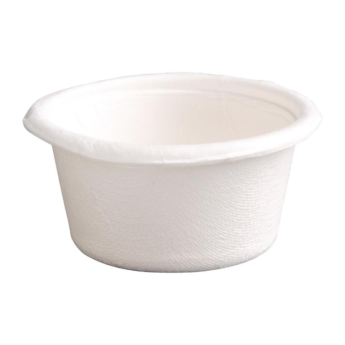 Fiesta Compostable Bagasse Condiment Pots 59ml (Pack of 1000) - FC517  - 2