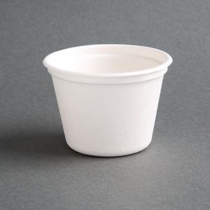 Fiesta Compostable Bagasse Cups 140ml (Pack of 1000) - FC516  - 1