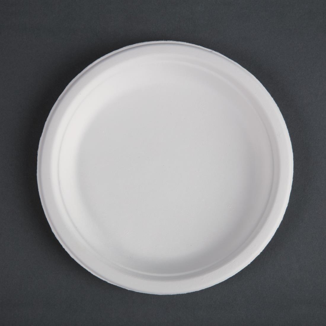Fiesta Compostable Bagasse Plates Round 179mm (Pack of 50) - CW905  - 1