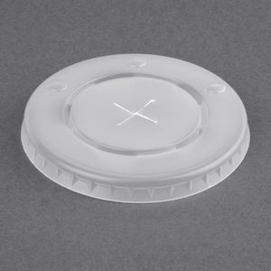 Fiesta Recyclable Polystyrene Lids for 12oz Cold Paper Cups 80mm (Pack of 1000) - FP783  - 1