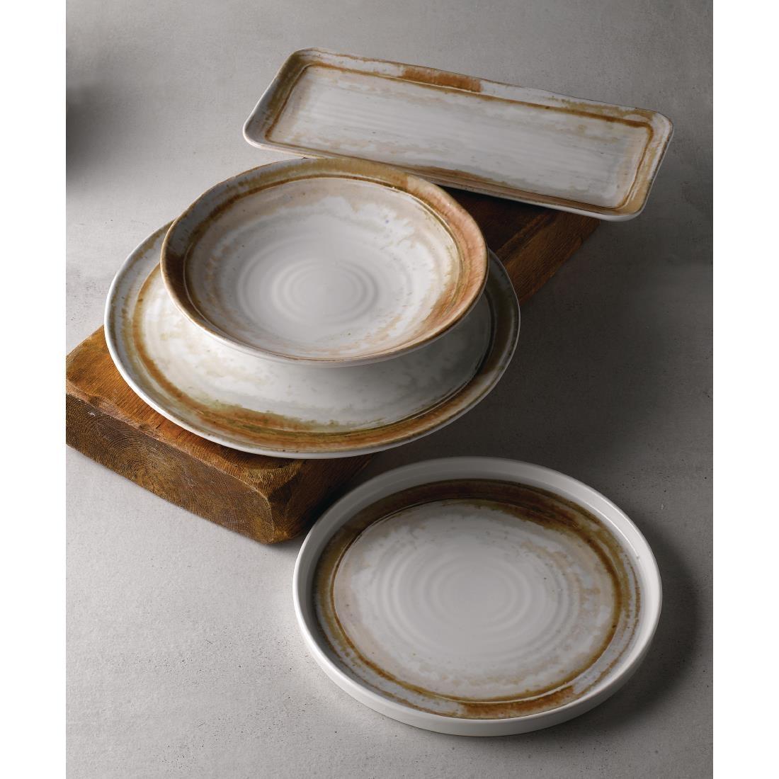 Dudson Sandstone Organic Coupe Flat Plate 317mm (Pack of 6) - FR096  - 5