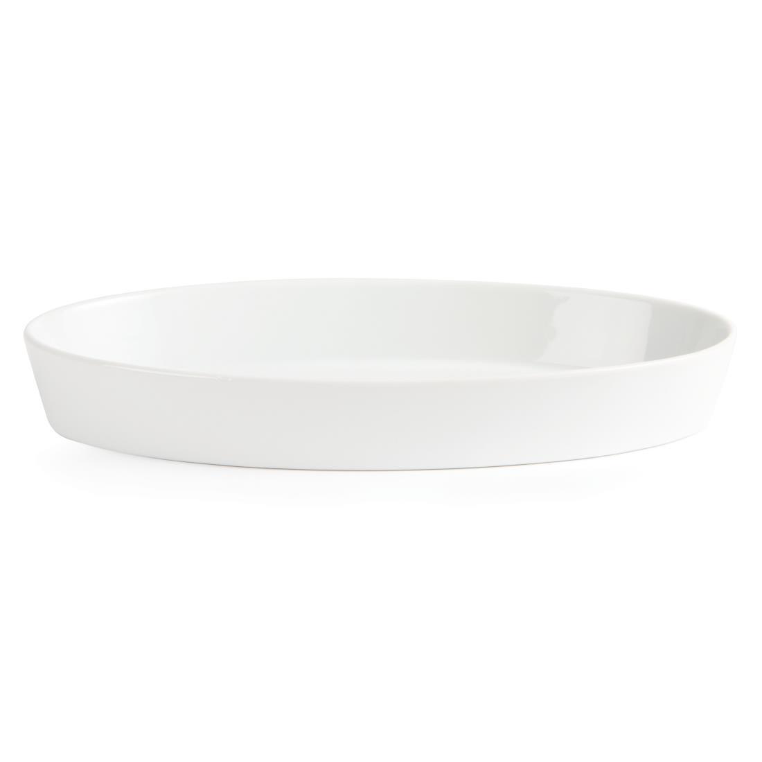 Olympia Whiteware Oval Sole Dishes 283 x 152mm (Pack of 6) - W409  - 3
