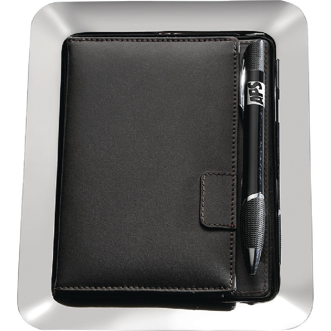 APS Stainless Steel and Leather Bill Presenter - GH406  - 2