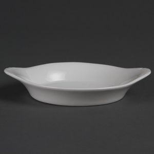 Olympia Whiteware Round Eared Dishes 156x 126mm (Pack of 6) - W443  - 1