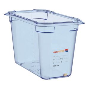 Araven ABS Food Storage Container Blue GN 1/3 200mm - GP581  - 1