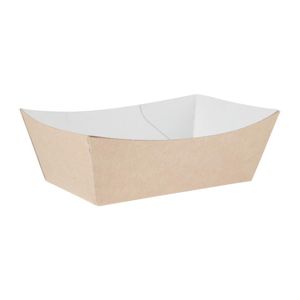 Colpac Compostable Kraft Food Trays Small 124mm (Pack of 500) - CK935  - 1
