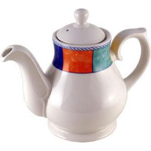 Churchill New Horizons Chequered Border Tea and Coffee Pots 426ml (Pack of 4) - M843  - 1