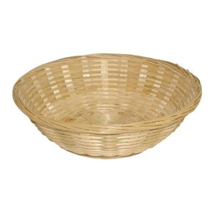 Wicker Round Bread Basket (Pack of 6) - Y570  - 1