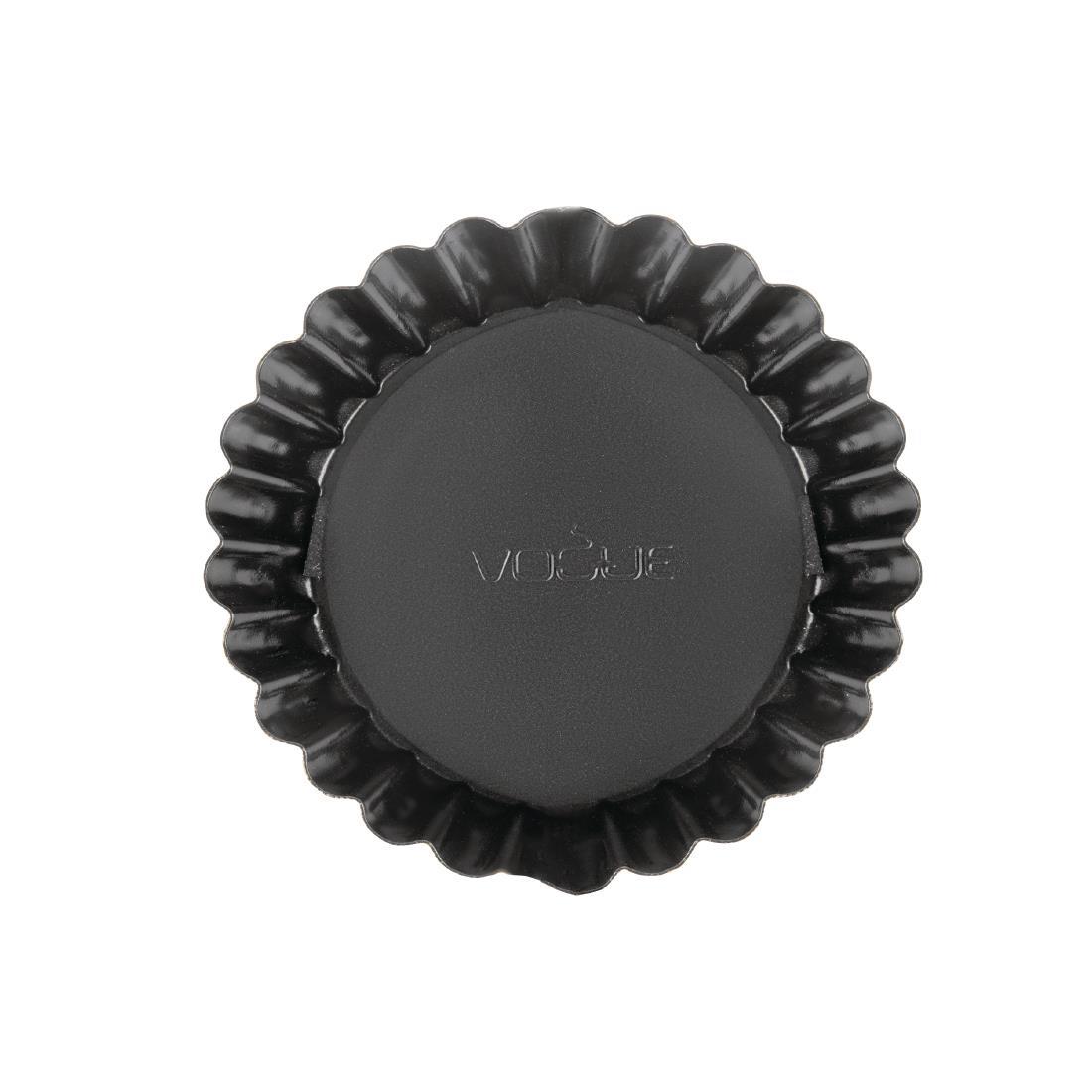 Vogue Non-Stick Quiche Tin With Removable Base 100mm - GC988  - 3
