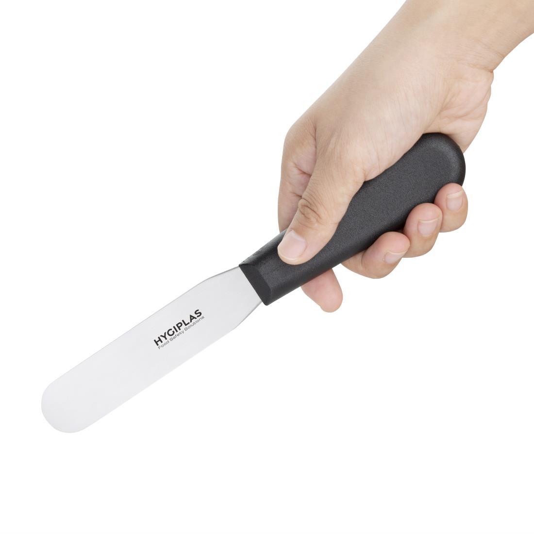 Hygiplas Straight Blade Palette Knife Black 10cm - D401  - 2