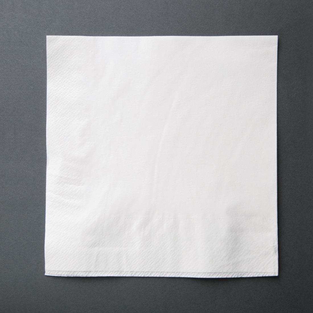 Fiesta Recyclable Lunch Napkin White 30x30cm 2ply 1/4 Fold (Pack of 2000) - CM562  - 1