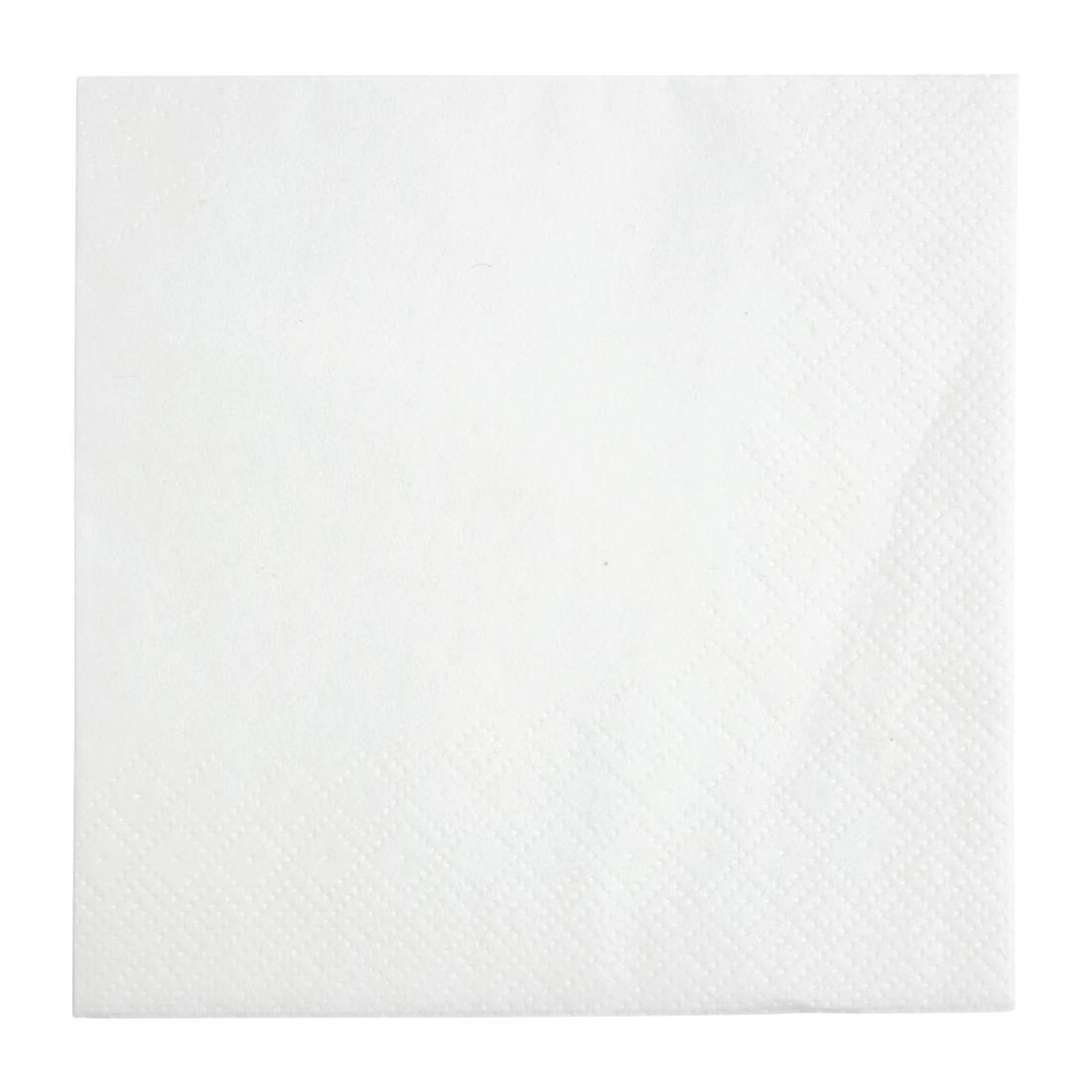 Fiesta Recyclable Cocktail Napkin White 24x24cm 2ply 1/4 Fold (Pack of 4000) - FE216  - 2