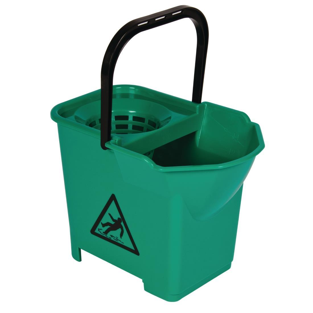 Jantex Colour Coded Mop Bucket Green - S224  - 1