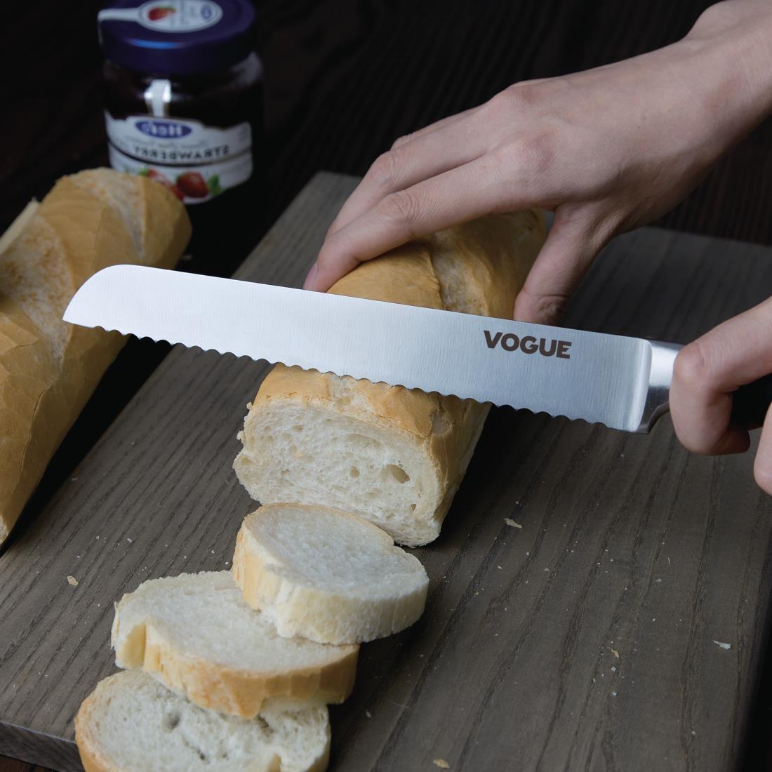 Vogue Soft Grip Bread Knife 20.5cm - GD753  - 4